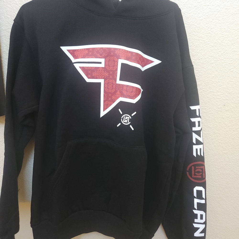 FaZe Clan X CLOT Black Hoodie with Red Logo